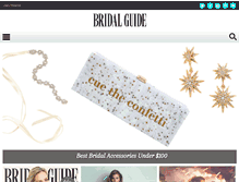 Tablet Screenshot of bridalguide.com